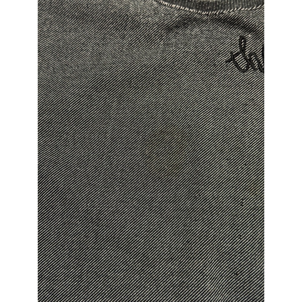 What Crewneck Sweatshirt Mens 3XL Thankful Embroidered Elbow Patch Heavyweight - Picture 10 of 13